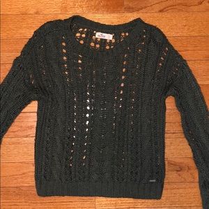 Dark Green Hollister Knit Sweater size S